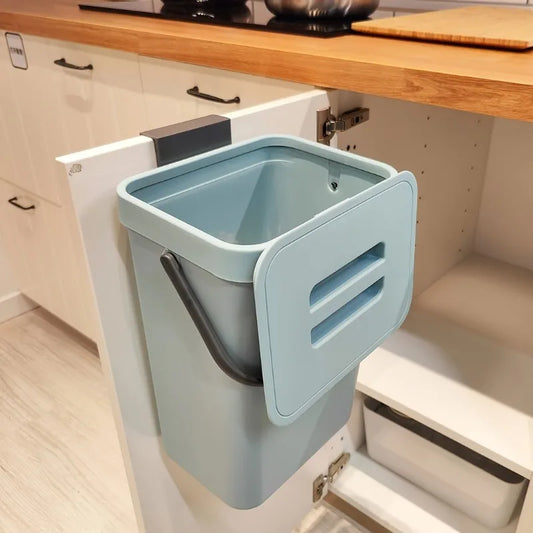 Space-Saving Quiet-Close Trash Can
